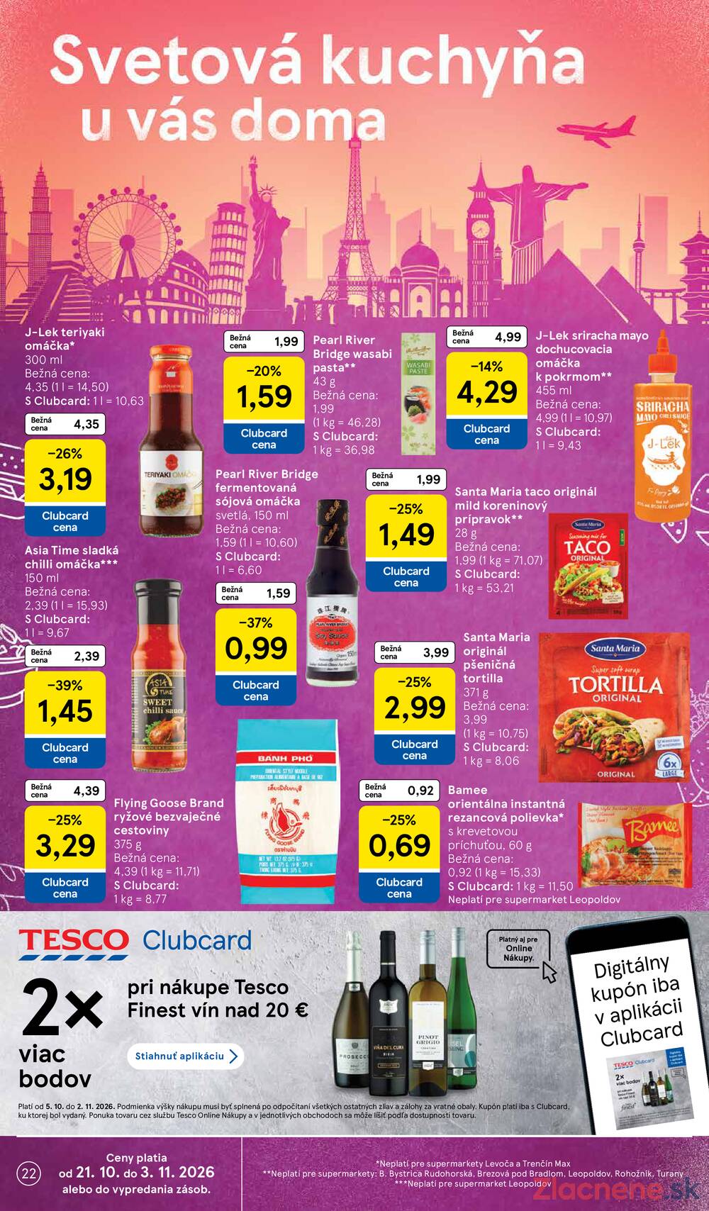 Tesco supermarkety od 21.10. do 27.10.2026