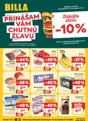 Leták BILLA od 21.10. do 27.10.2026