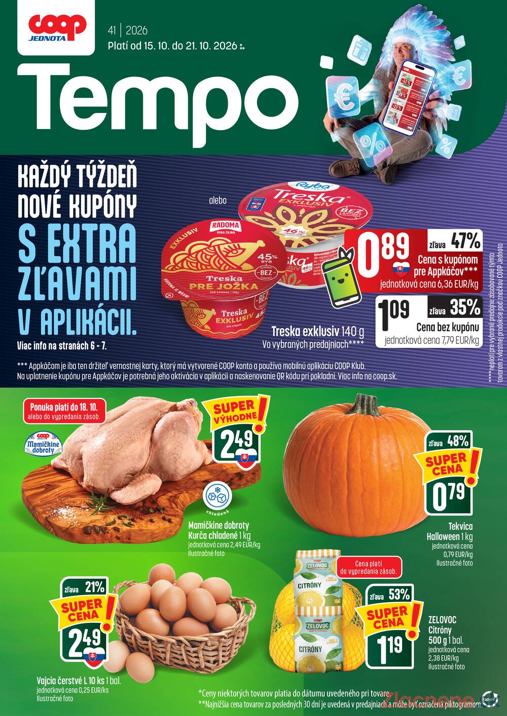 Leták COOP Jednota Slovensko - COOP Tempo do 21.10. - strana 1 Leták COOP Jednota Slovensko - COOP Tempo do 21.10. - strana 1