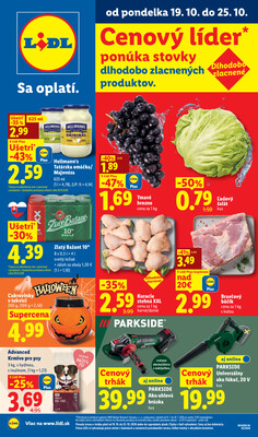 Leták Lidl 19.10. - 25.10.