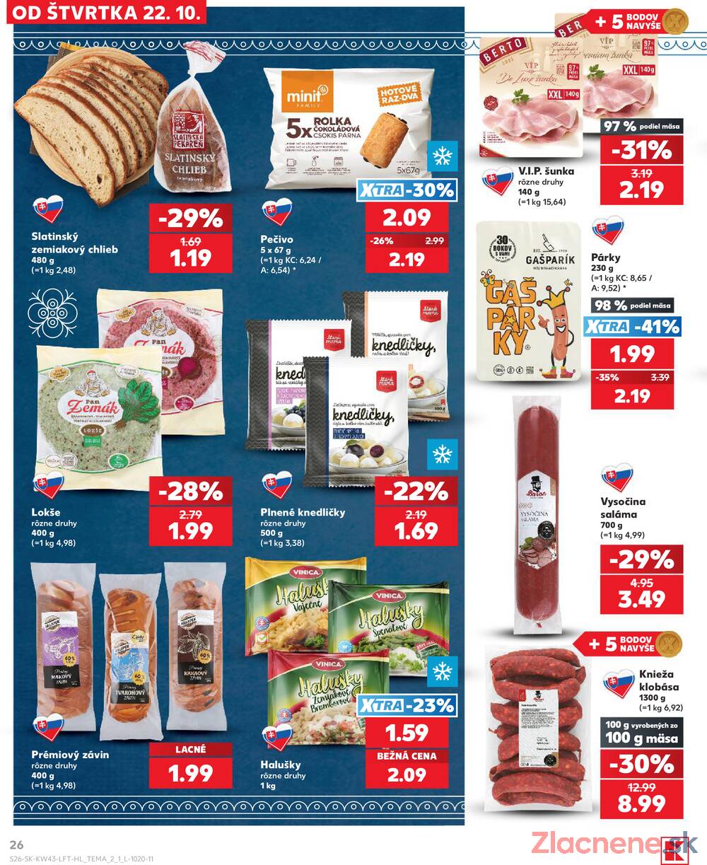 Kaufland 22.10. - 28.10. - Kaufland Vranov nad Topľou