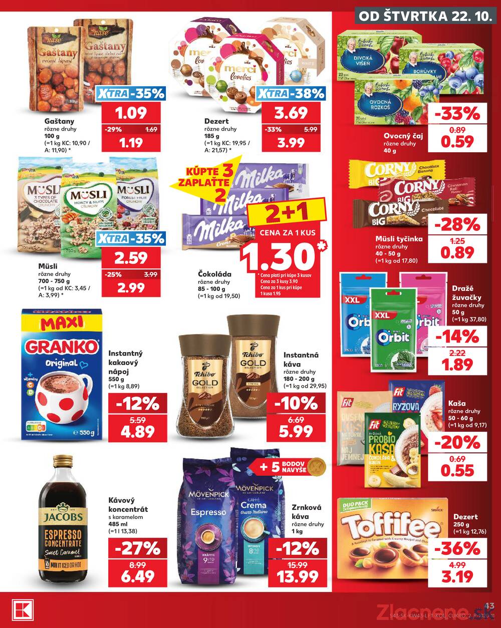 Kaufland 22.10. - 28.10. - Kaufland Stará Ľubovňa