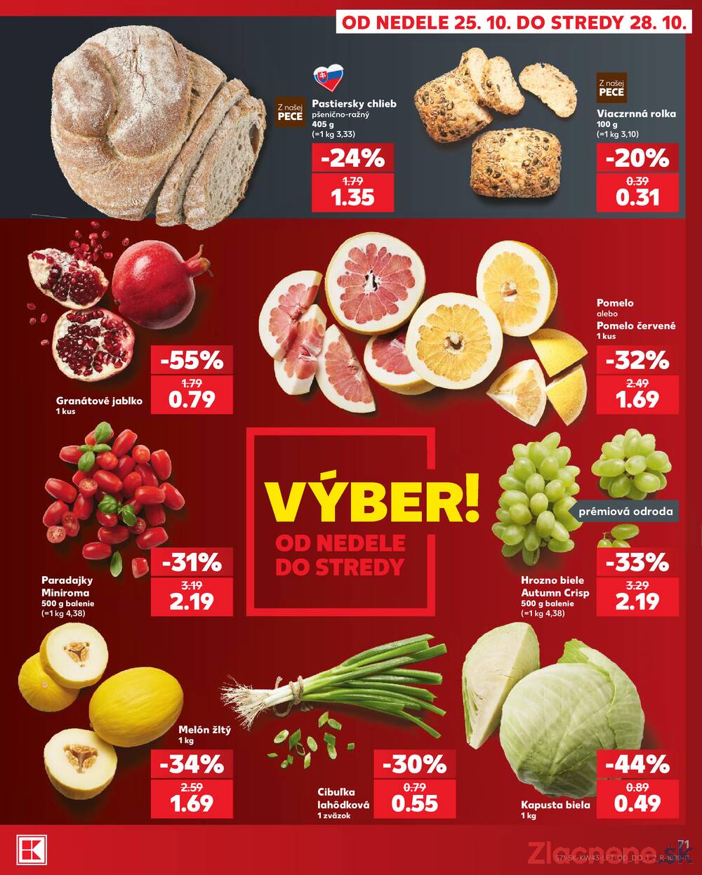 Kaufland 22.10. - 28.10. - Kaufland Poprad - Jiřího Wolkera