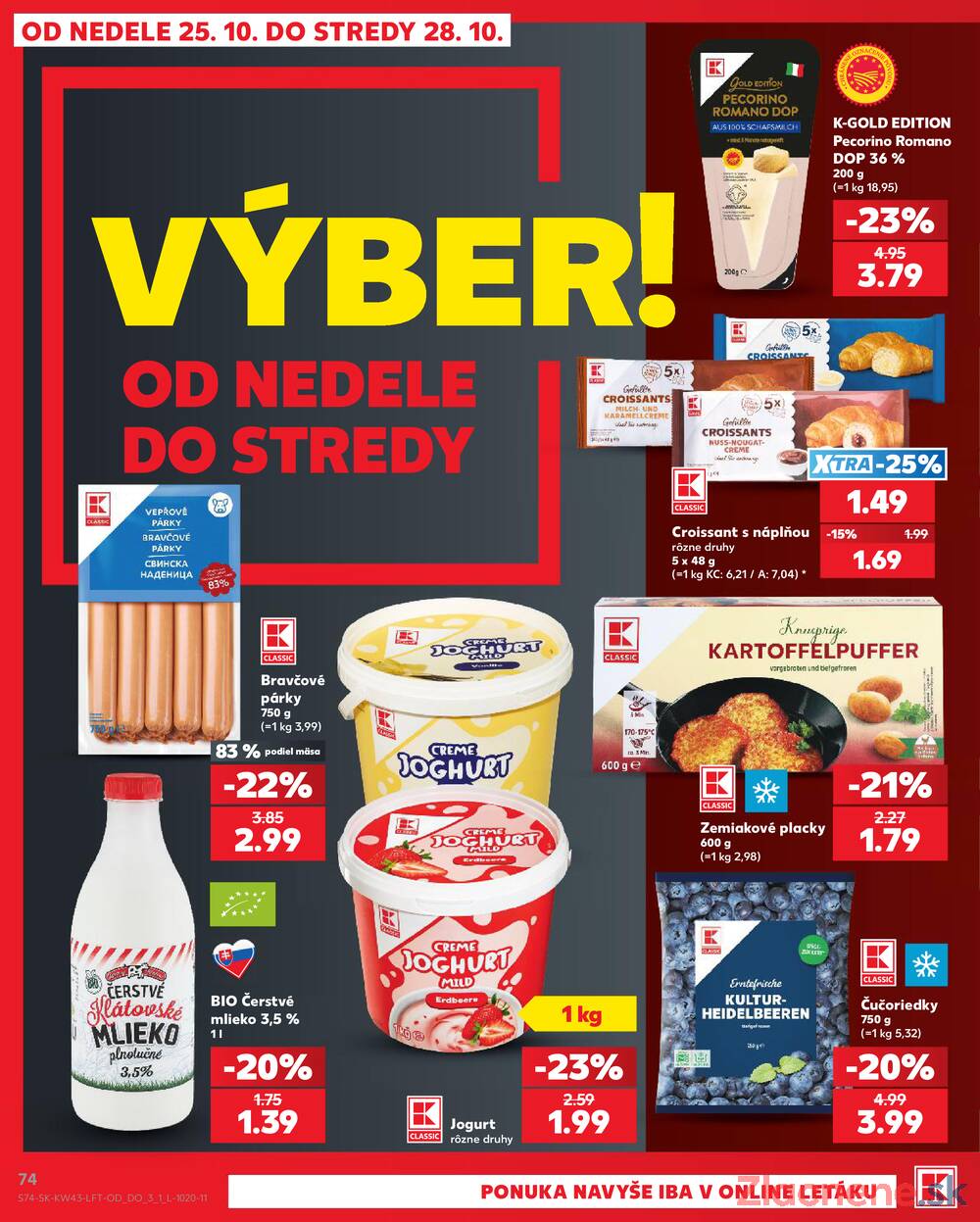 Kaufland 22.10. - 28.10. - Kaufland Bánovce nad Bebravou
