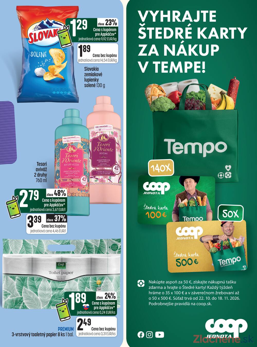 Leták COOP Jednota Slovensko - COOP Tempo do 28.10. - strana 5 Leták COOP Jednota Slovensko - COOP Tempo do 28.10. - strana 5