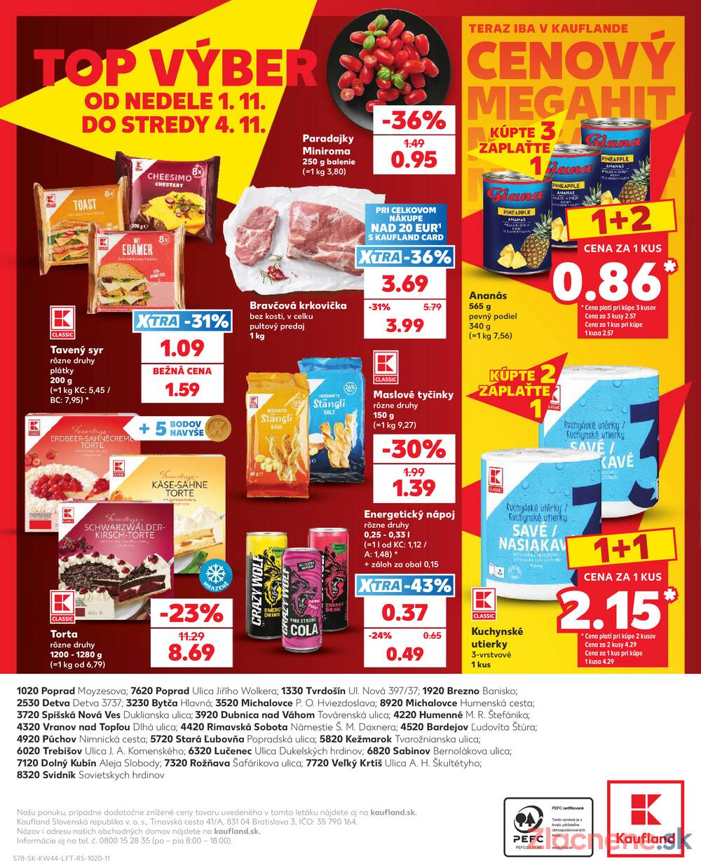 Kaufland 29.10. - 4.11. - Kaufland Rožňava