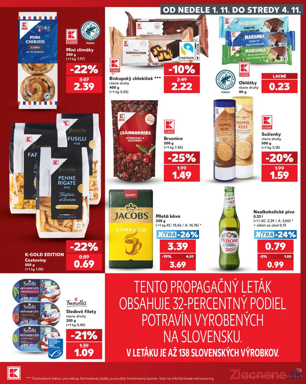 Kaufland 29.10. - 4.11. - Kaufland Veľký Meder