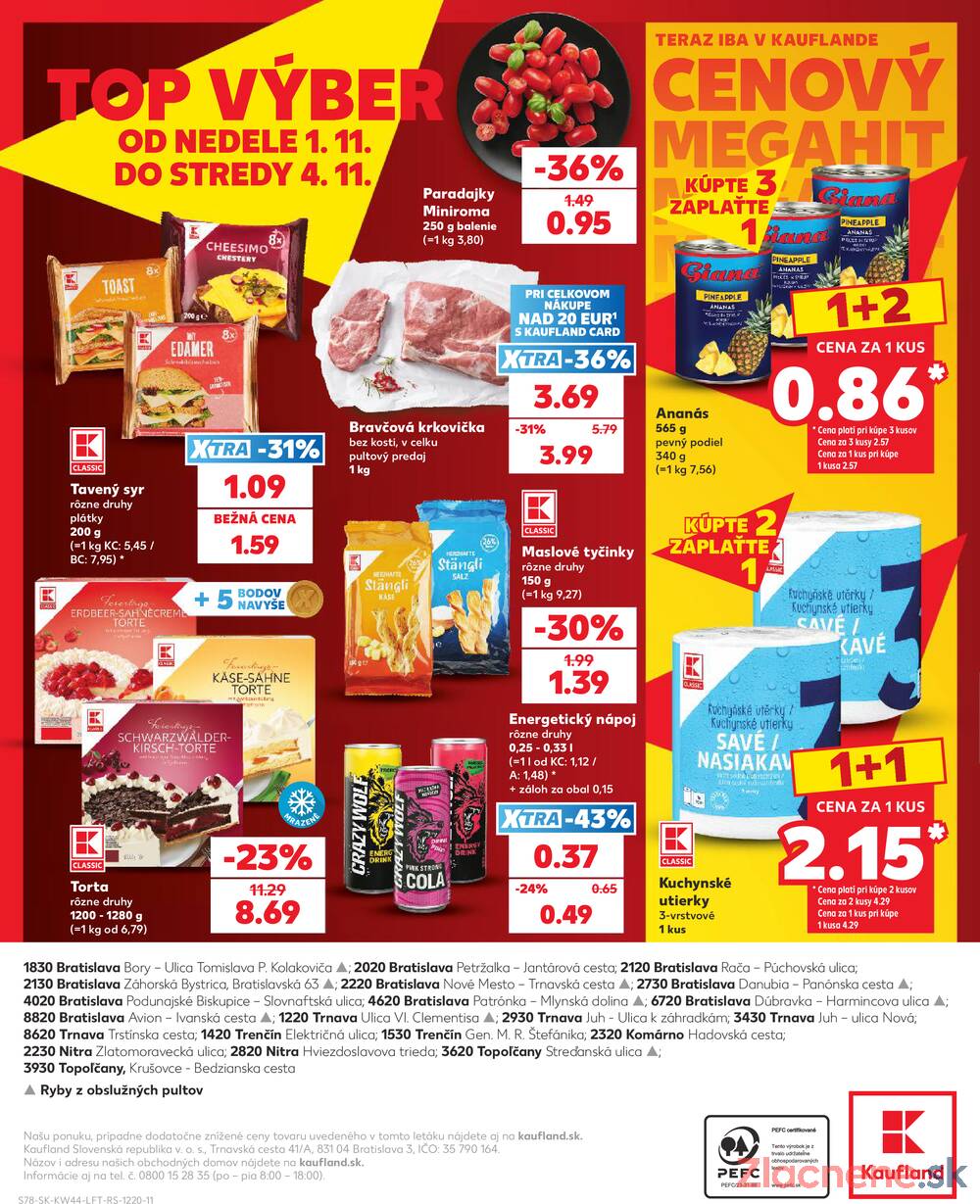 Kaufland 29.10. - 4.11. - Kaufland Trnava - Nová ul.