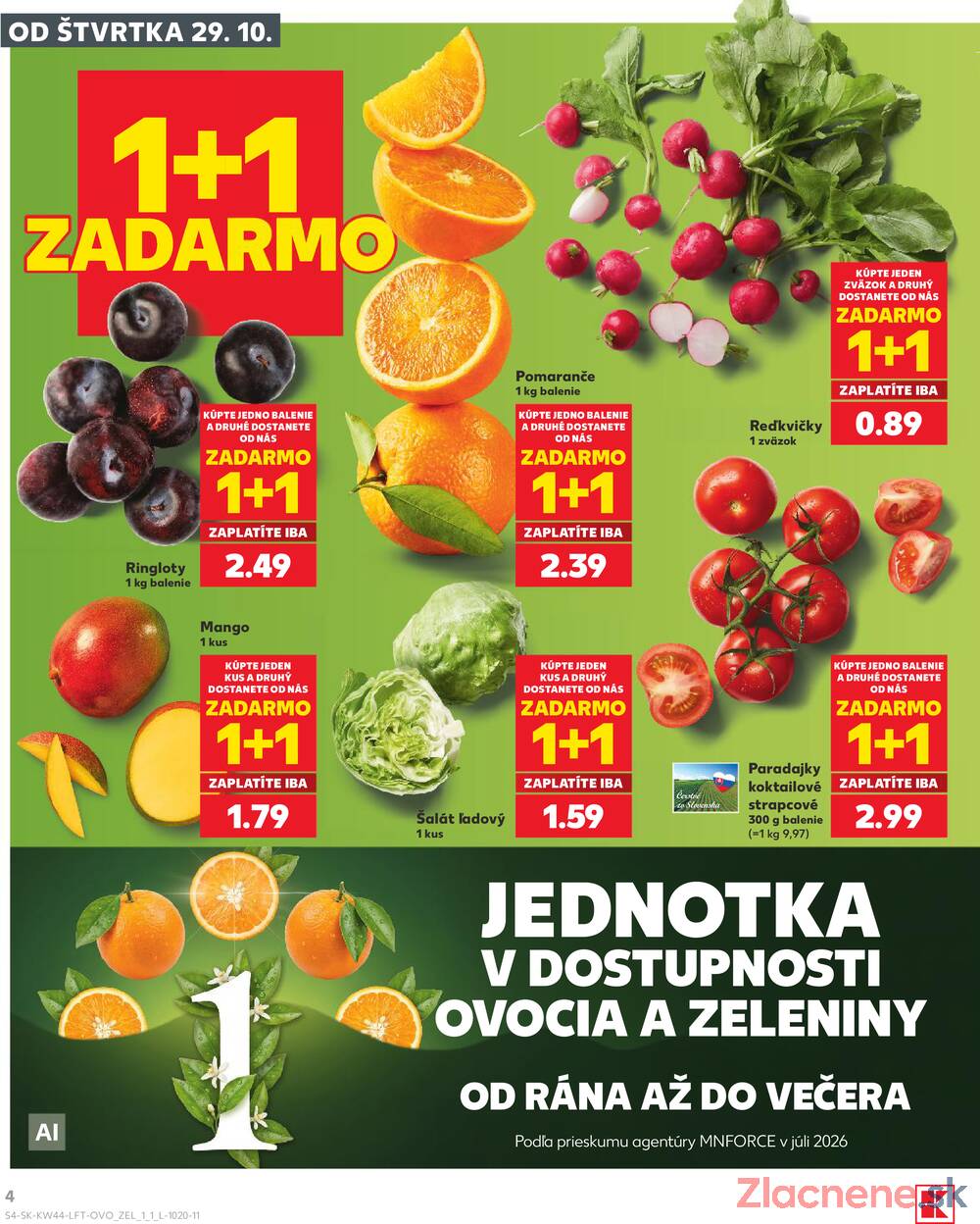 Kaufland 29.10. - 4.11. - Kaufland Košice - Nad Jazerom