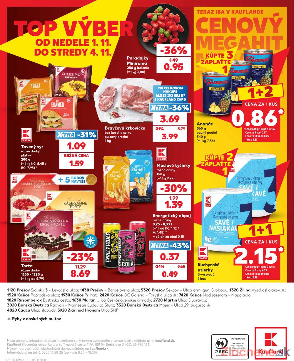 Kaufland 29.10. - 4.11. - Kaufland Žilina