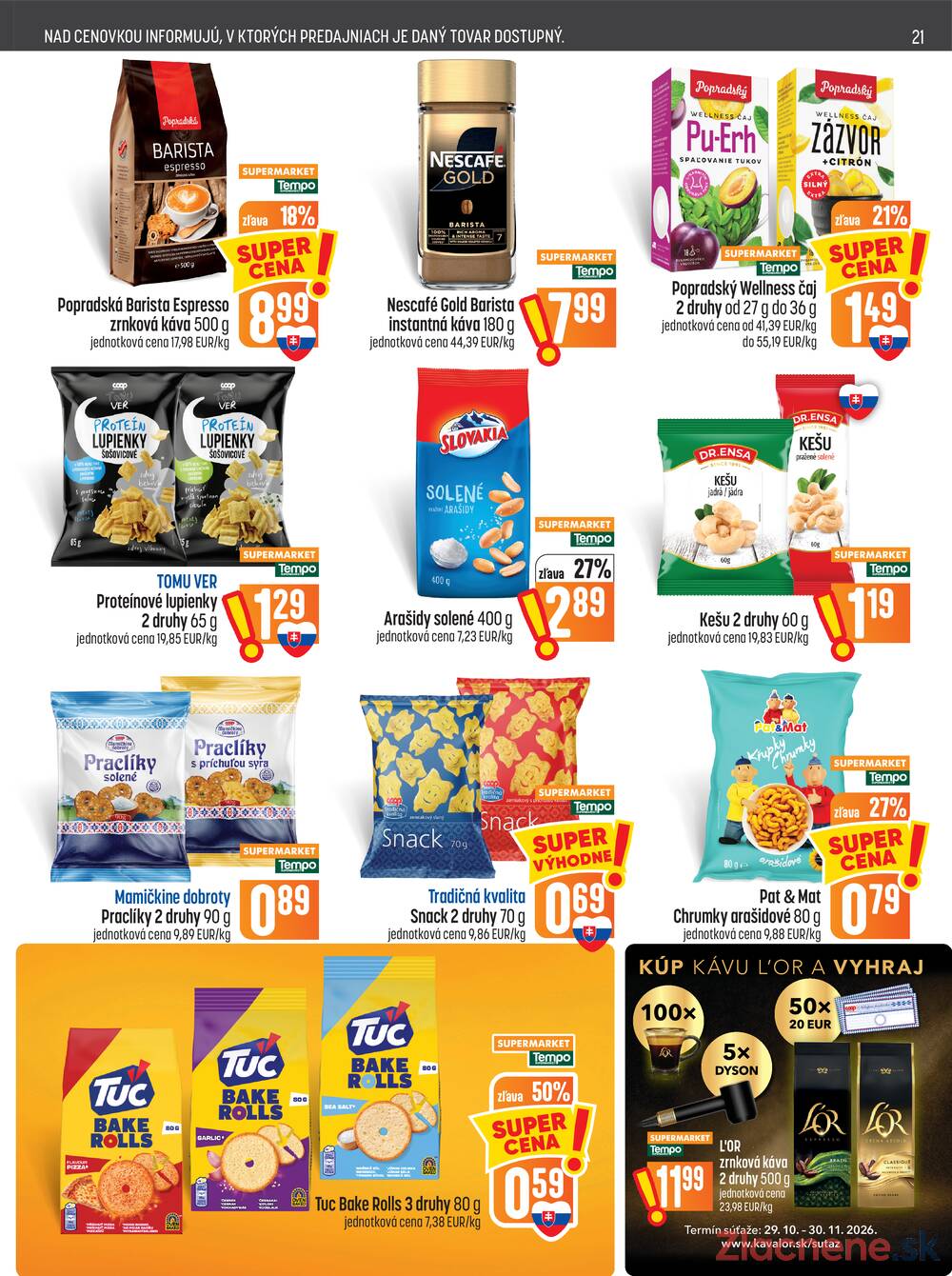 Leták COOP Jednota Slovensko - COOP do 4.11. - strana 21 Leták COOP Jednota Slovensko - COOP do 4.11. - strana 21