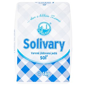 Solivary Varená jódovaná jedlá soľ 1 kg