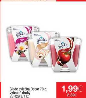 Glade sviečka Decor 70 g