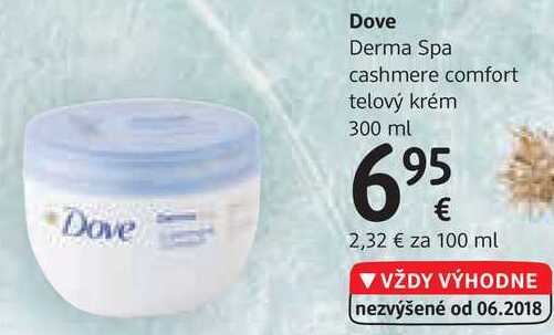 Dove Derma Spa cashmere comfort telový krém, 300 ml 