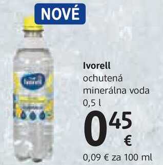 Ivorell ochutená minerálna voda, 0,5 l