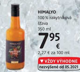 HIMALYO 100% rakytníková šťava, 350 ml 