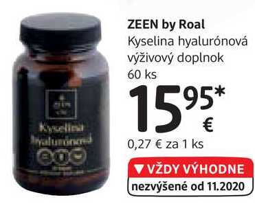 ZEEN by Roal Kyselina hyalurónová výživový doplnok, 60 ks 