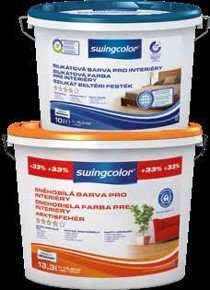 Swingcolor snehobiela farba pre interiéry