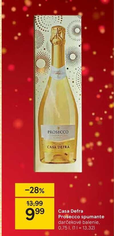 Casa Defra Prosecco spumante, 0,75 l