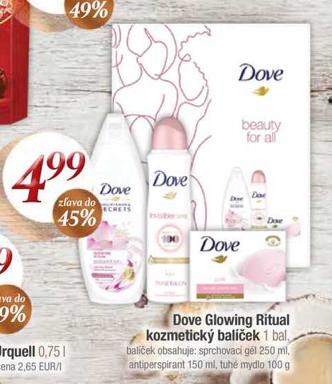 Dove Glowing Ritual kozmetický balíček