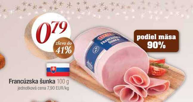 Francúzska šunka 100 g 