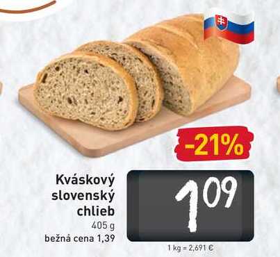  Kváskový slovenský chlieb 405 g