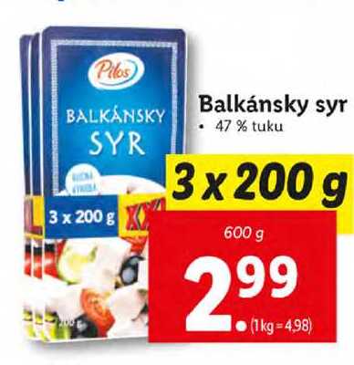 Balkánsky syr 3 x 200 g