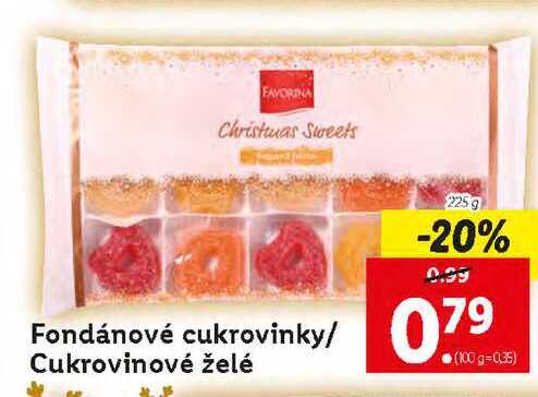 Fondánové cukrovinky/ Cukrovinové želé225 g