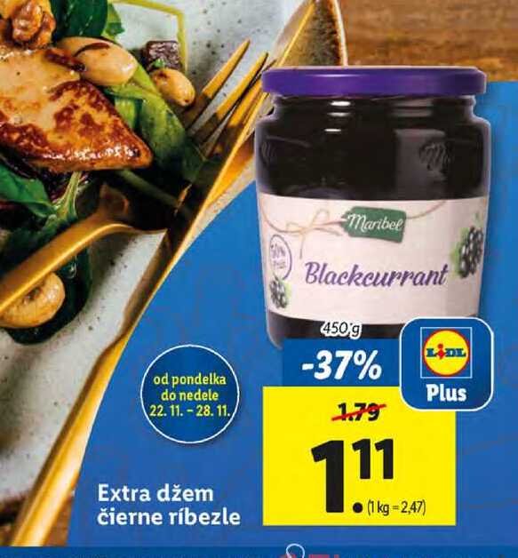 Extra džem čierne ríbezle 450 g