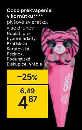 Coco prekvapenie v kornútku