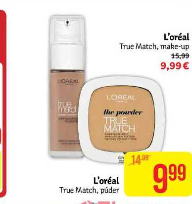 L'oréal True Match, make-up  / púder