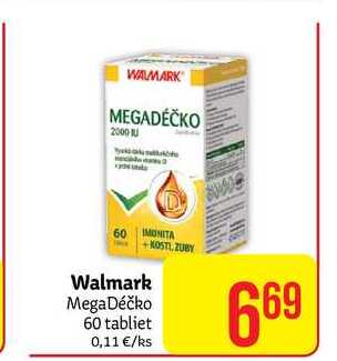  Walmark MegaDéčko 60 tabliet 0,11 €/ks  