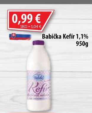 Babička Kefir 1,1% 950 g