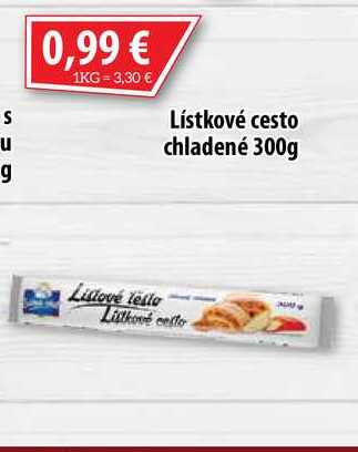 Lístkové cesto chladené 300 g
