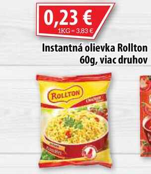 Instantná olievka Rollton 60 g