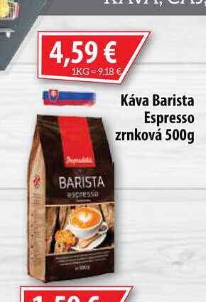 Káva Barista Espresso zrnková 500 g