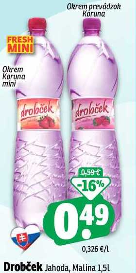 Drobček Jahoda, Malina 1,5l
