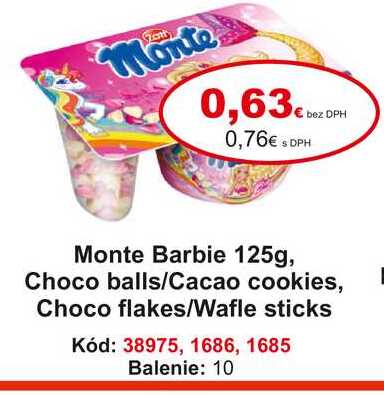 Monte Barbie 125g