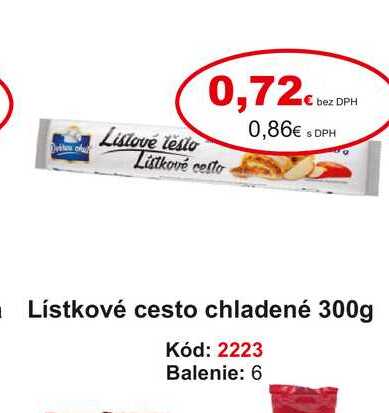 Lístkové cesto chladené 300g