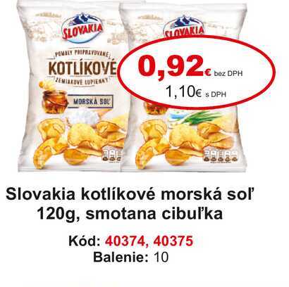 Slovakia kotlíkové morská soľ 120g