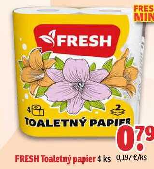FRESH Toaletný papier 4 ks