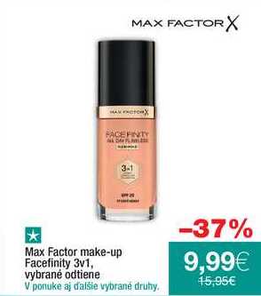 Max Factor make-up Facefinity 3v1 