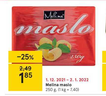 Melina maslo, 250 g