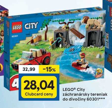 LEGO® City záchranársky tereniak do divočiny 60301