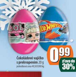 Čokoládové vajíčko sprekvapením 20 g