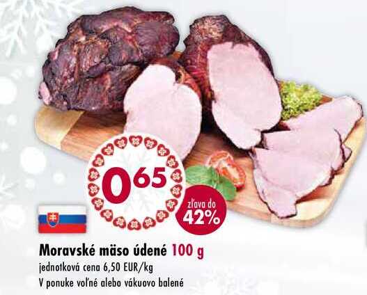 Moravské mäso údené 100 g 