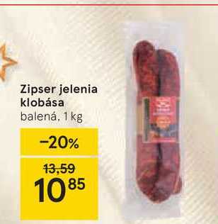 Zipser jelenia klobása, 1 kg