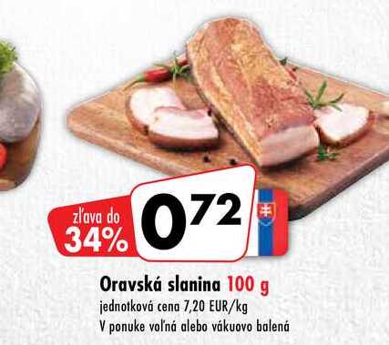 Oravská slanina 100 g