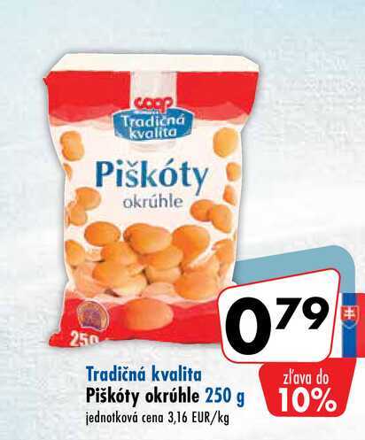 Piškóty okrúhle 250 g