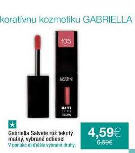 Gabriella Salvete rúž tekutý matný